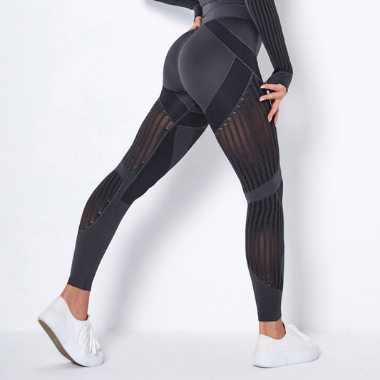 FITTOO Seamless Leggings for Fitness Hollow Out High Waist Workout Gym Sport Leggings Women Push up Leggins Female Pants